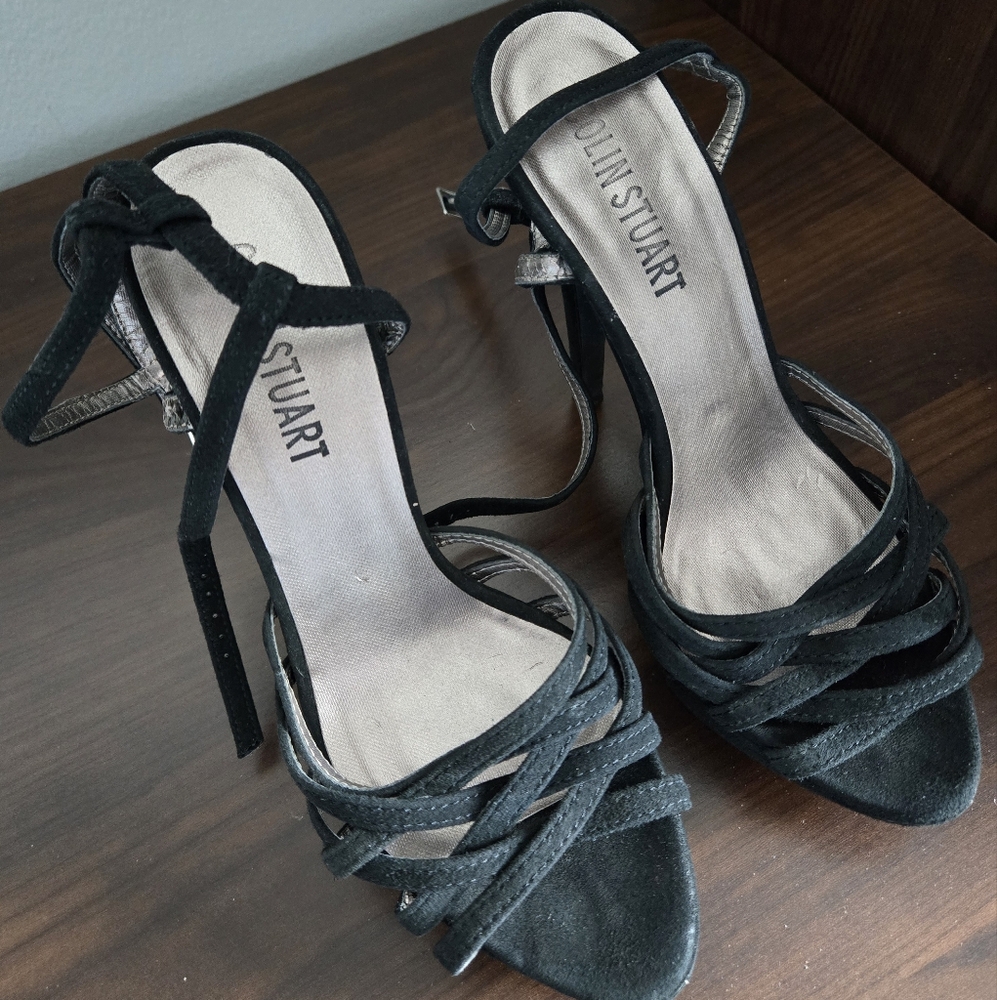 Colin Stuart Black Strappy Women's Sandals